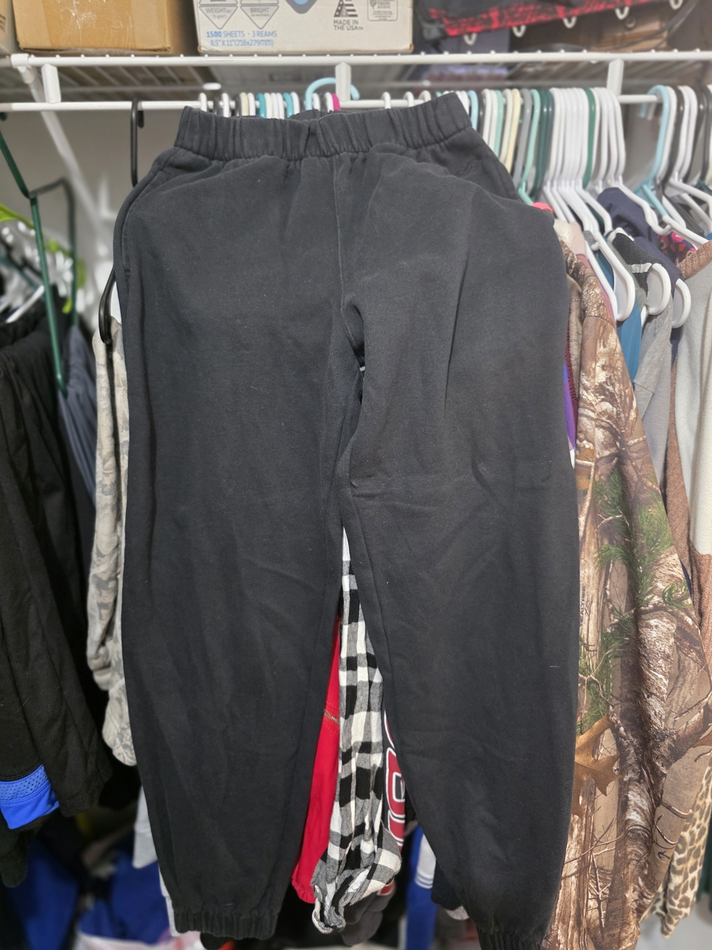 Hollister Black Youth Elastic Waist Jogger Sweatpants